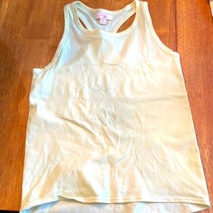 GB girls Racerback tee in pastel yellow
